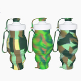 Camo Silicone Collapsible Bottle