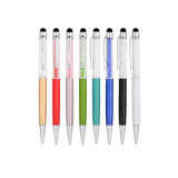 Crystal Metal Pen with stylus