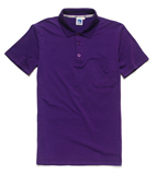 Fashion unisex short sleeve polo with pocket