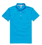 Fashion unisex short sleeve polo with pocket