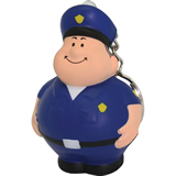 Policeman Squeezies Stress Reliever Key Ring