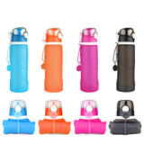 Silicone Collapsible  Bottle with Carabiner