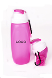 Silicone Collapsible  Bottle with Carabiner