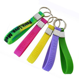 Silicone Wristband W/ Keyring