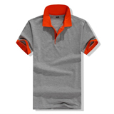 Unisex Two-tone Short Sleeve Polo