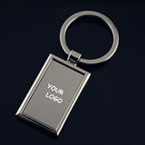 rectangle metal keychain